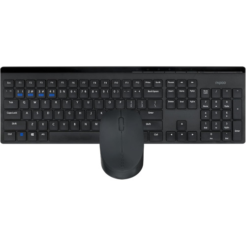 RAPOO 8110M KABLOSUZ SİYAH Q KLAVYE+MOUSE RAPOO 8110M Kablosuz Siyah Q Klavye + Mouse SetiÜrün Açıklaması RAPOO 8110M, hem günlük kullanım hem de profesyonel işler için tasarlanmış şık ve fonksiyonel bir kablosuz klavye-mouse setidir. 2.4GHz kablosuz bağlantı t